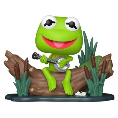 FUNKO POP! THE MUPPETS KERMIT WITH BANJO DELUXE BOBBLE HEAD KNOCKER FIGURE FUNKO