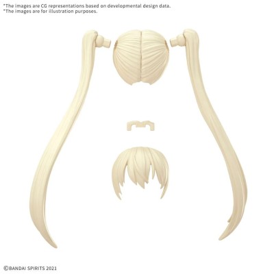 BANDAI 30MS OPTION HAIR STYLE PARTS SET 13 ALL 4 TYPES MODEL KIT