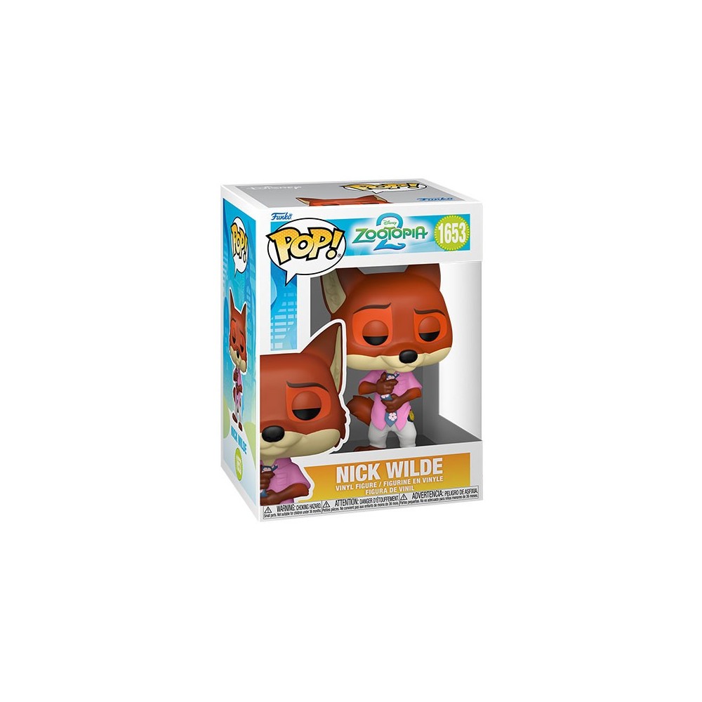 FUNKO POP! DISNEY ZOOTOPIA 2 NICK WILDE BOBBLE HEAD KNOCKER FIGURE FUNKO