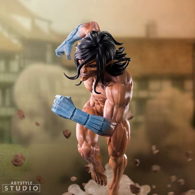 L'ATTACCO DEI GIGANTI EREN TITAN FORM SUPER FIGURE COLLECTION STATUA ABYSTYLE