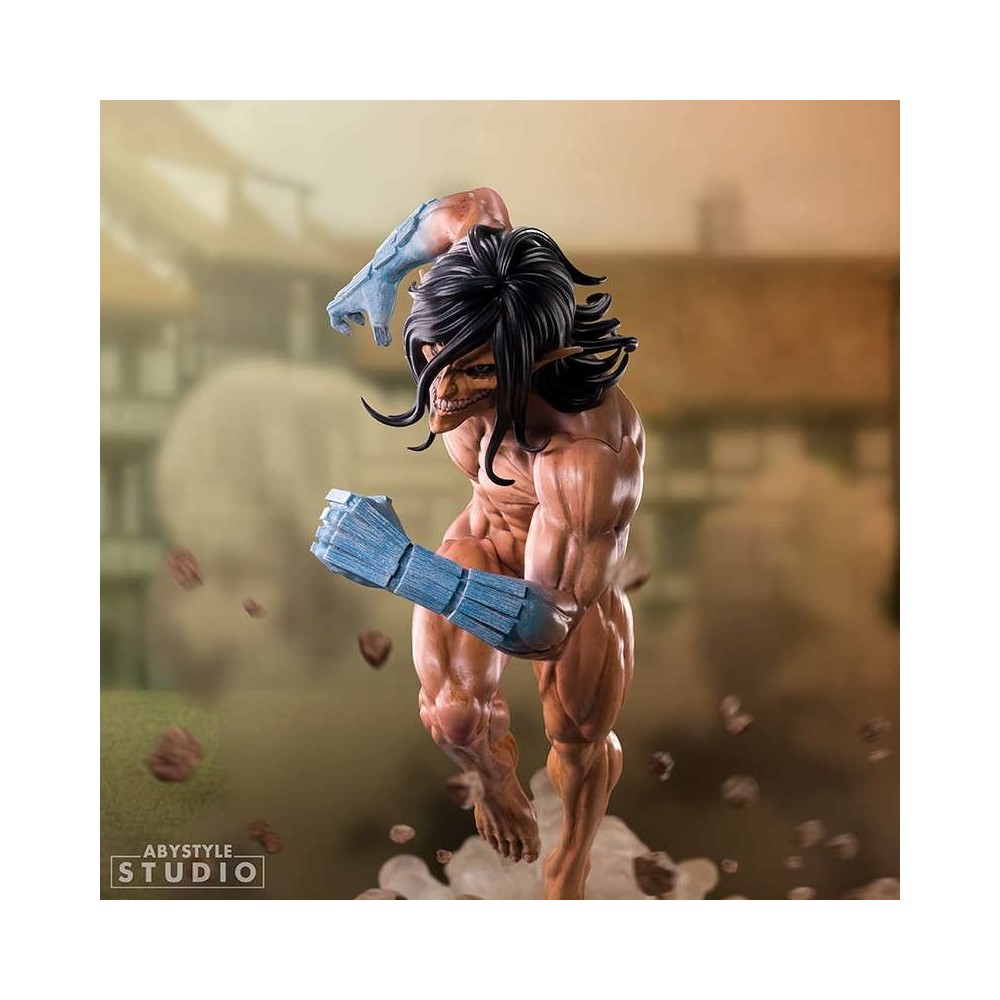 ABYSTYLE ATTACK ON TITAN EREN TITAN FORM SUPER FIGURE COLLECTION STATUE