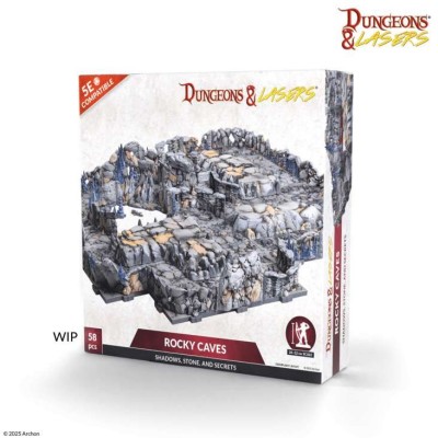 ARCHON STUDIO DUNGEONS AND LASERS ROCKY CAVE UNPAINTED SET