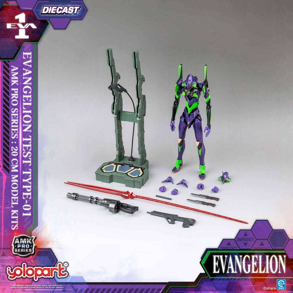 NEON GENESIS EVANGELION EVA-01 AMK PRO SERIES MODEL KIT ACTION FIGURE YOLOPARK