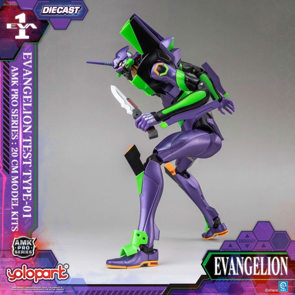 NEON GENESIS EVANGELION EVA-01 AMK PRO SERIES MODEL KIT ACTION FIGURE YOLOPARK