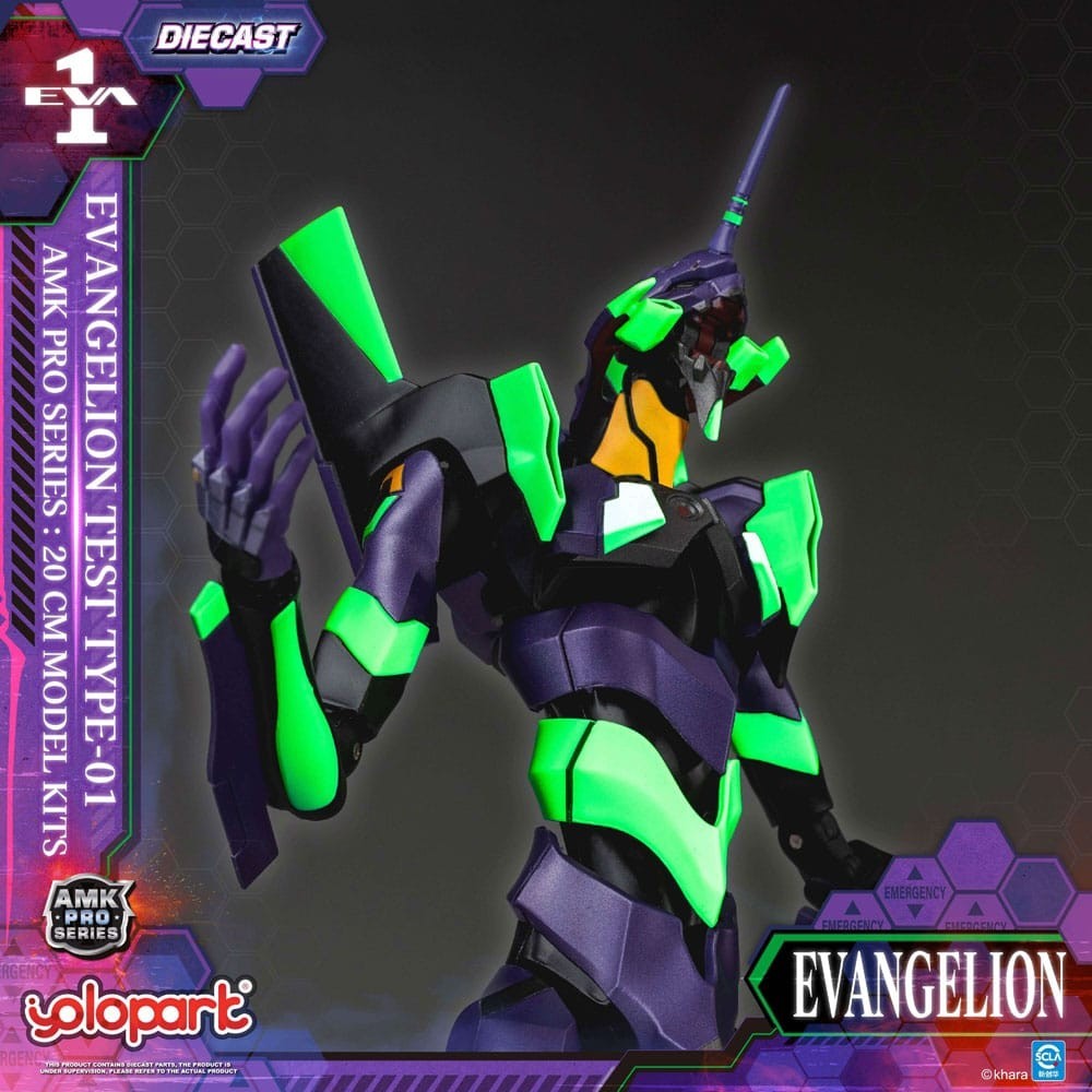 NEON GENESIS EVANGELION EVA-01 AMK PRO SERIES MODEL KIT ACTION FIGURE YOLOPARK