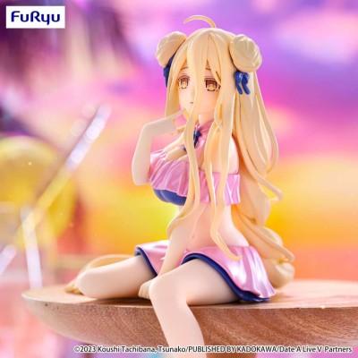FURYU DATE A LIVE 5 MUKURU SWIMSUIT PASTEL PINK NOODLE STOPPER SERIES FIGURE STATUE