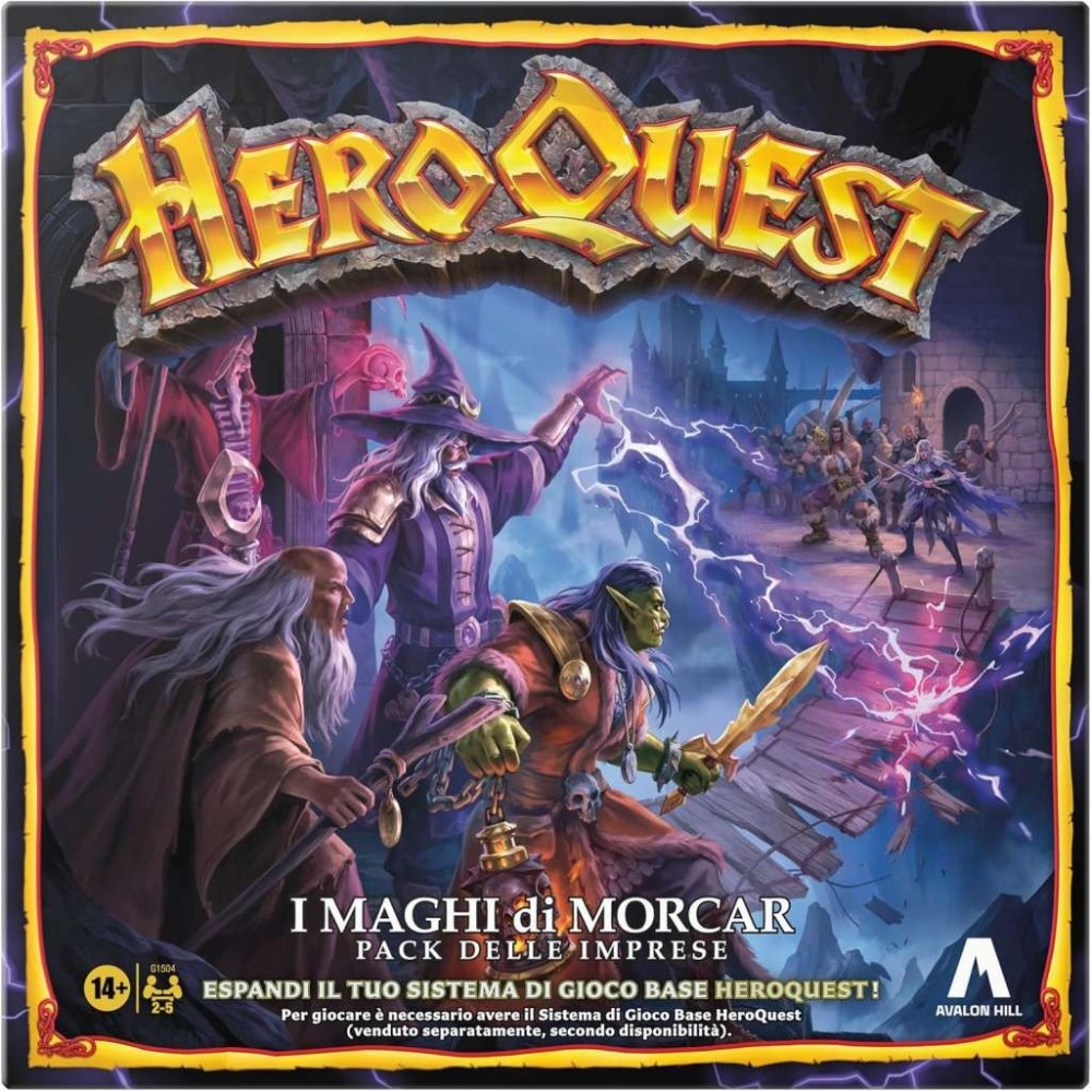 HASBRO HEROQUEST EXPANSION SET I MAGHI DI MORCAR IN ITALIAN
