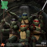 MEZCO TOYS TEENAGE MUTANT NINJA TURTLES 1990 MOVIE SET 4X ONE:12 COLLECTIVE SERIES ACTION FIGURES
