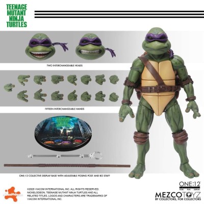 MEZCO TOYS TEENAGE MUTANT NINJA TURTLES 1990 MOVIE SET 4X ONE:12 COLLECTIVE SERIES ACTION FIGURES