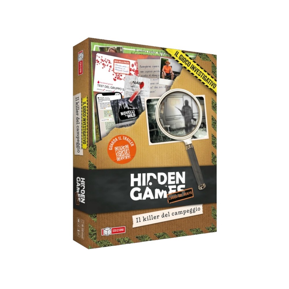 MS EDIZIONI HIDDEN GAMES IL KILLER DEL CAMPEGGIO - ITALIAN BOARDGAME