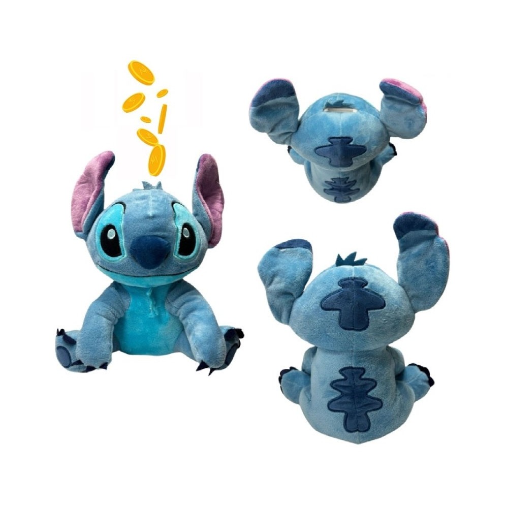 DISNEY STITCH PELUCHE MONEY BANK SALVADANAIO FIGURE