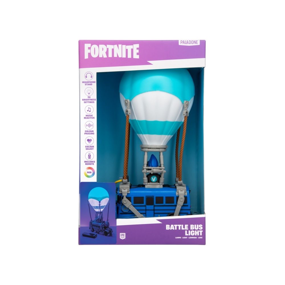 FORTNITE BATTLE BUS LIGHT LAMPADA 30CM FIGURE PALADONE PRODUCTS