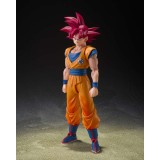 BANDAI DRAGON BALL SUPER SAIYAN GOD SON GOKU GOD AURA S.H. FIGUARTS SERIES ACTION FIGURE