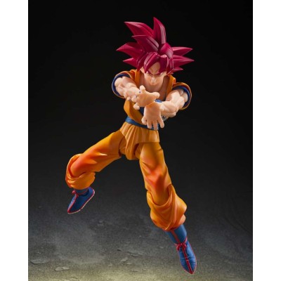 DRAGON BALL SUPER SAIYAN GOD SON GOKU GOD AURA S.H. FIGUARTS ACTION FIGURE BANDAI