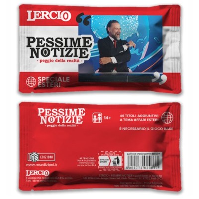 LERCIO PESSIME NOTIZIE ESPANSIONE SPECIALE ESTERI GIOCO DA TAVOLO ITALIANO MS EDIZIONI