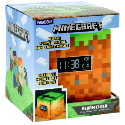 MINECRAFT ALARM CLOCK SVEGLIA LAMPADA PALADONE PRODUCTS