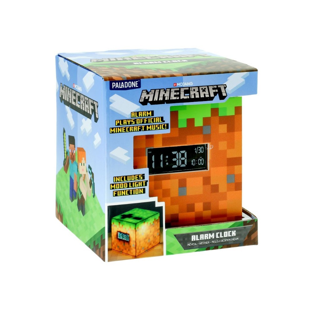 MINECRAFT ALARM CLOCK SVEGLIA LAMPADA PALADONE PRODUCTS