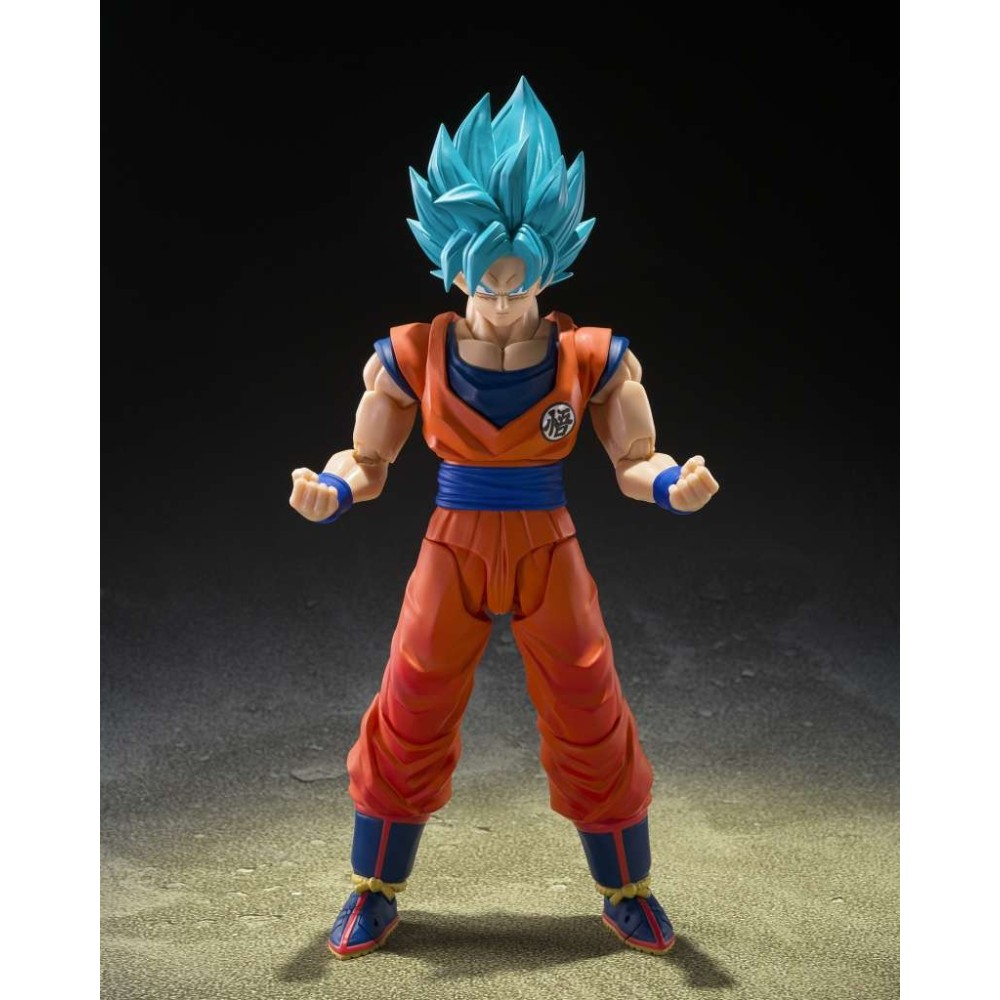 BANDAI DRAGON BALL SUPER SAIYAN GOD SON GOKU GOD BLUE POWER S.H. FIGUARTS SERIES ACTION FIGURE