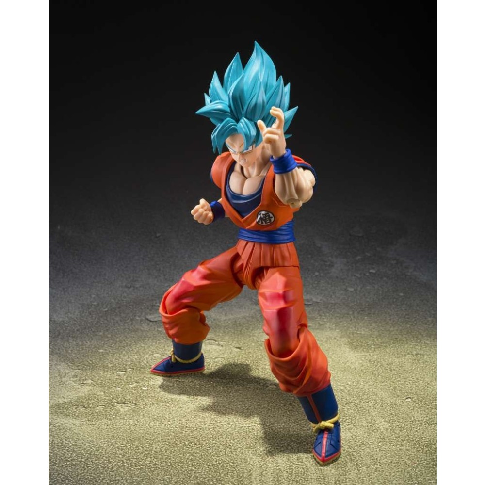 DRAGON BALL SUPER SAIYAN GOD SON GOKU GOD BLUE POWER S.H. FIGUARTS ACTION FIGURE BANDAI