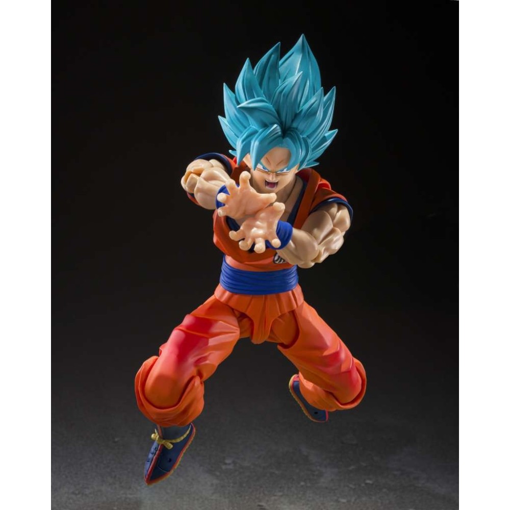 BANDAI DRAGON BALL SUPER SAIYAN GOD SON GOKU GOD BLUE POWER S.H. FIGUARTS SERIES ACTION FIGURE