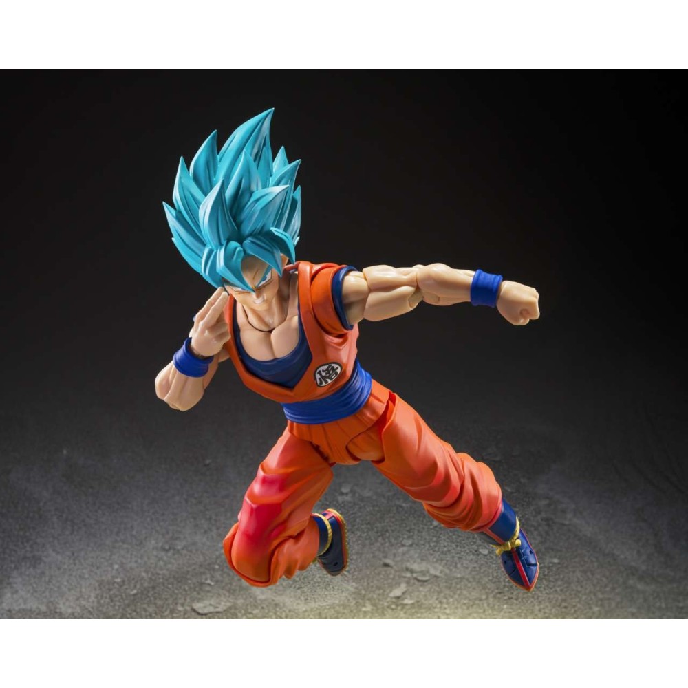 BANDAI DRAGON BALL SUPER SAIYAN GOD SON GOKU GOD BLUE POWER S.H. FIGUARTS SERIES ACTION FIGURE