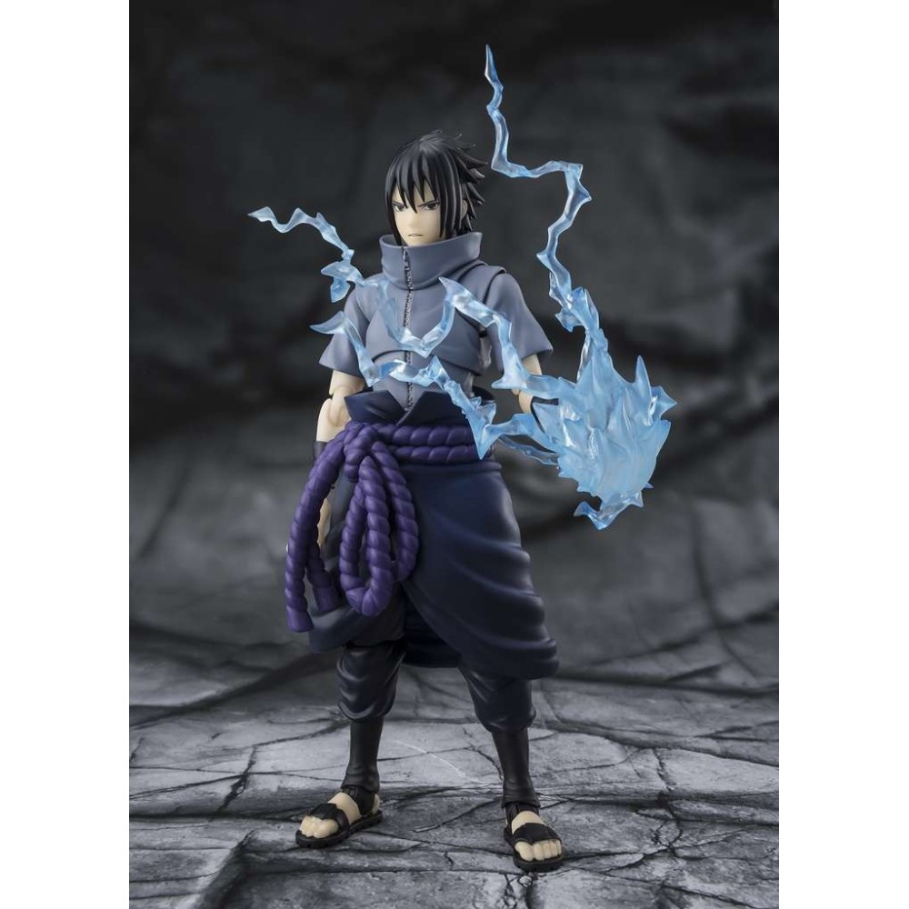 BANDAI NARUTO SHIPPUDEN SASUKE UCHIHA SOLITARY SHINOBI S.H. FIGUARTS SERIES ACTION FIGURE