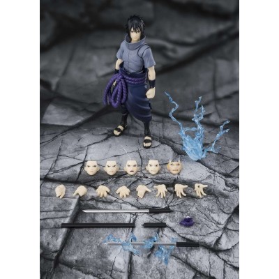 BANDAI NARUTO SHIPPUDEN SASUKE UCHIHA SOLITARY SHINOBI S.H. FIGUARTS SERIES ACTION FIGURE