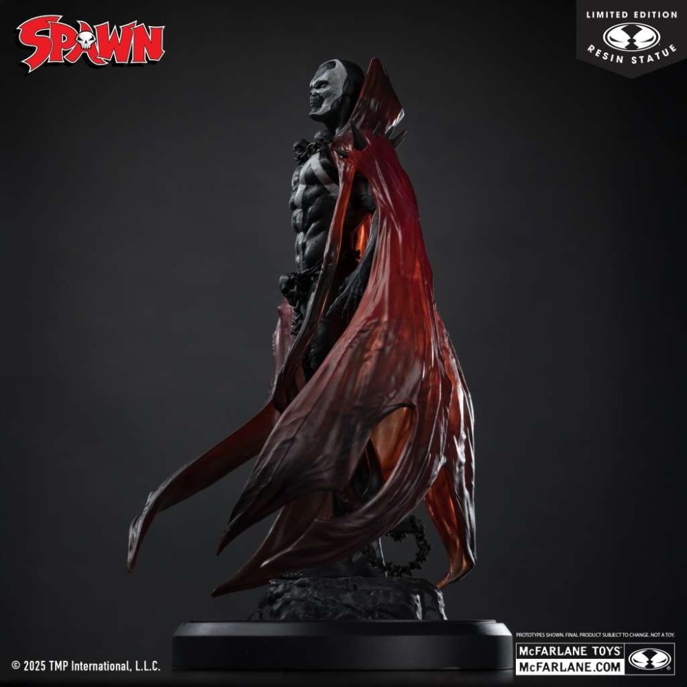 MC FARLANE SPAWN BLACK WHITE & RED BY PUPETEER LEE RESIN STATUE FIGURE