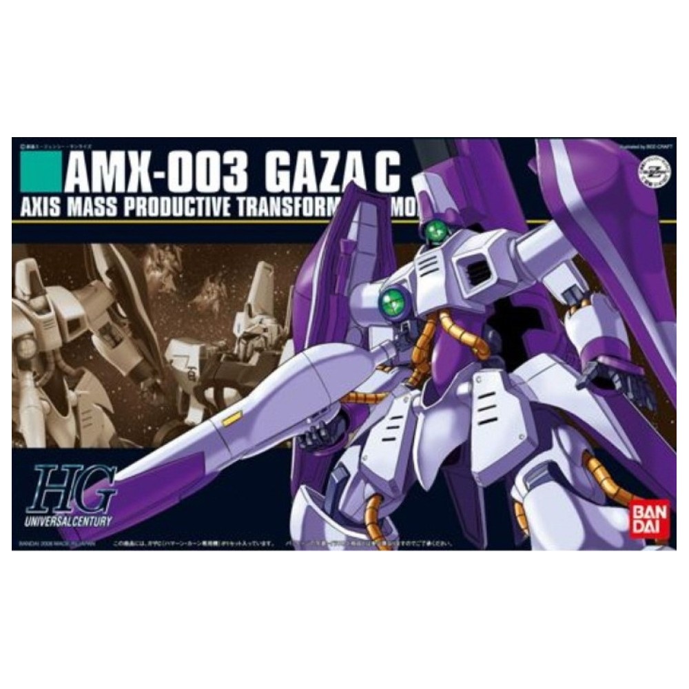 HIGH GRADE HGUC GUNDAM GAZA C HAMAN KARN CUSTOM 1/144 MODEL KIT ACTION FIGURE BANDAI