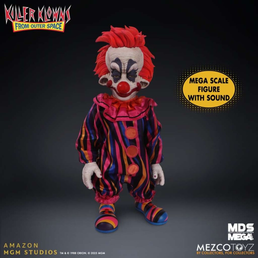 MDS MEGA SCALE KILLER KLOWNS ROM OUTER SPACE RUDY ACTION FIGURE MEZCO TOYS