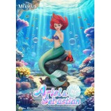 BEAST KINGDOM DISNEY THE LITTLE MERMAID ARIEL & SEBASTIAN MASTER CRAFT RESIN STATUE FIGURE