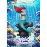 BEAST KINGDOM DISNEY THE LITTLE MERMAID ARIEL & SEBASTIAN MASTER CRAFT RESIN STATUE FIGURE