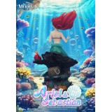 BEAST KINGDOM DISNEY THE LITTLE MERMAID ARIEL & SEBASTIAN MASTER CRAFT RESIN STATUE FIGURE