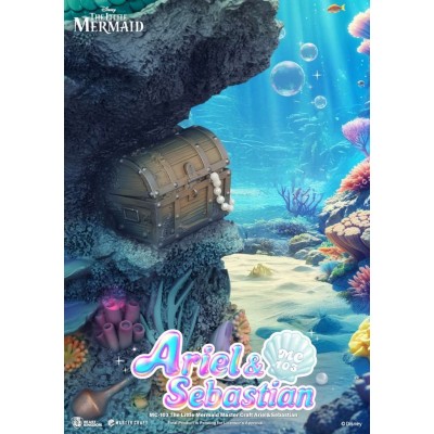 BEAST KINGDOM DISNEY THE LITTLE MERMAID ARIEL & SEBASTIAN MASTER CRAFT RESIN STATUE FIGURE