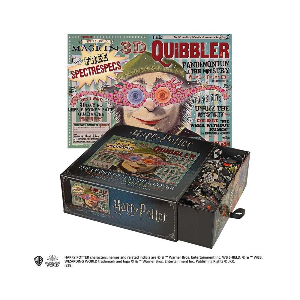 HARRY POTTER THE QUIBBLER MAGAZINE COVER 1000 PIECES PEZZI JIGSAW PUZZLE NOBLE COLLECTIONS
