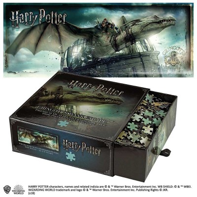 HARRY POTTER GRINGOTTS BANK ESCAPE 1000 PIECES PEZZI JIGSAW PUZZLE 85X32CM NOBLE COLLECTIONS