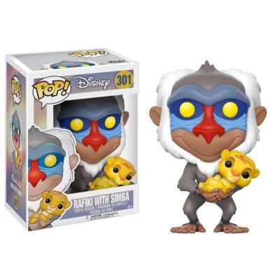 FUNKO POP! RAFIKI WITH SIMBA BOBBLE HEAD KNOCKER FIGURE FUNKO
