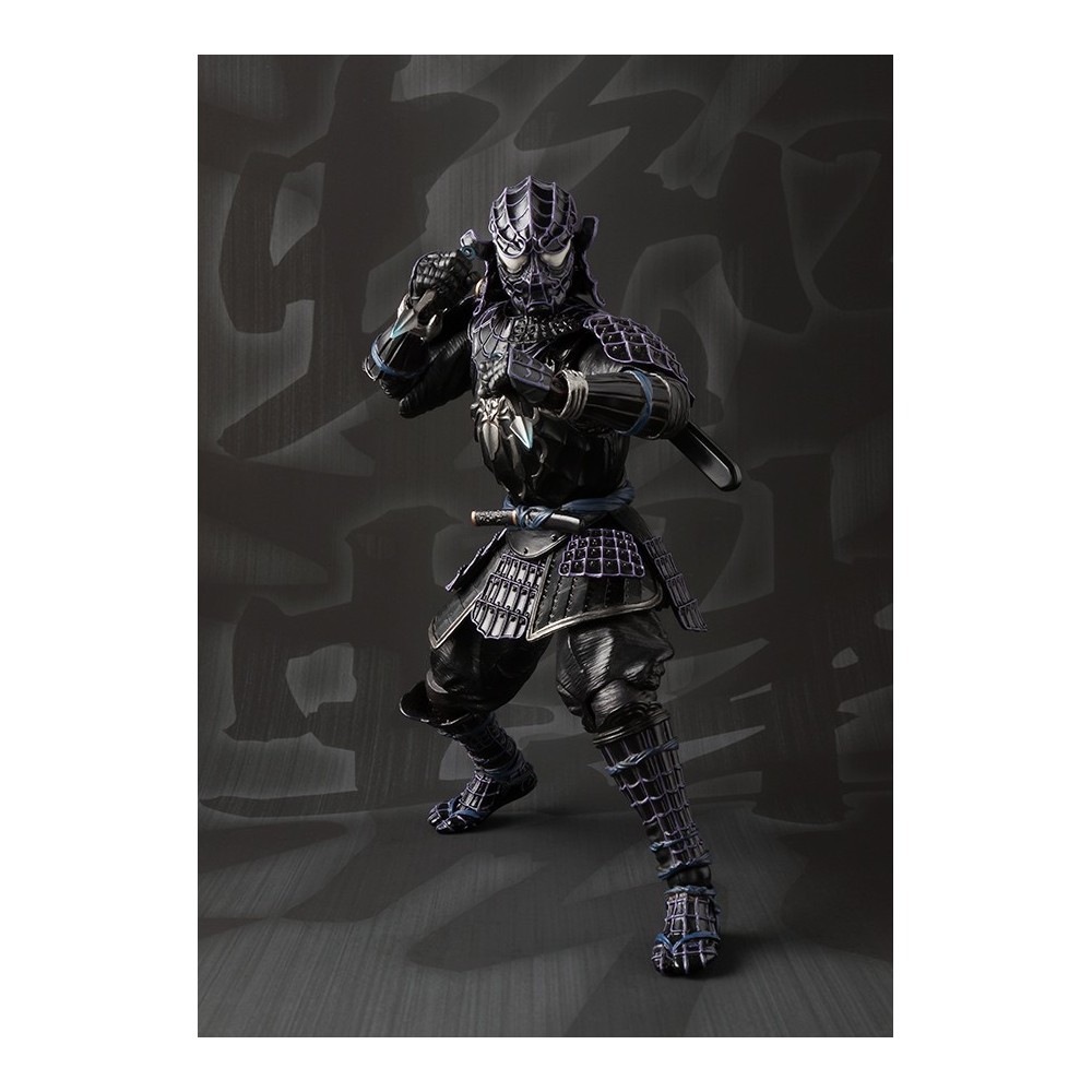 MARVEL SAMURAI BLACK SPIDER-MAN TAMASHII NATIONS ACTION FIGURE BANDAI