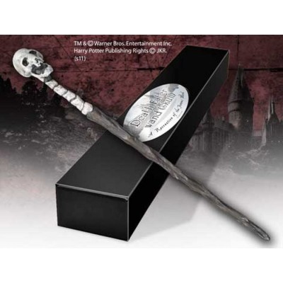 HARRY POTTER WAND DEATH EATER SKULL REPLICA BACCHETTA NOBLE COLLECTIONS