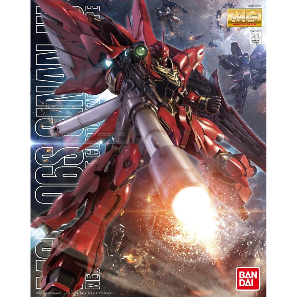 BANDAI MASTER GRADE MG GUNDAM MSN-06S SINANJU OVA VER 1/100 MODEL KIT