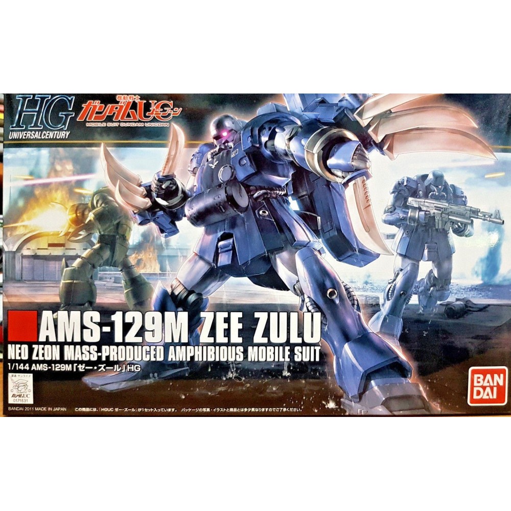 BANDAI HIGH GRADE HGUC GUNDAM AMS-129M ZEE ZULU 1/144 MODEL KIT