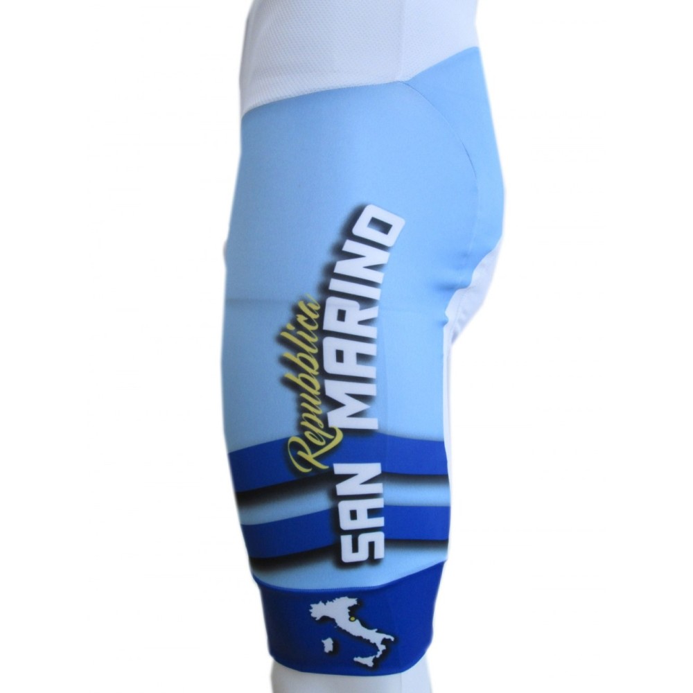 PANTALONCINI SALOPETTE DIVISA CICLISMO SAN MARINO NAZIONALE TEAM CYCLING ALKA