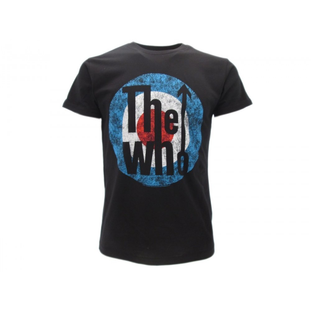 MAGLIA T SHIRT THE WHO LOGO NERA