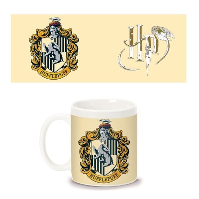 HARRY POTTER HUFFLEPUFF CREST MUG TASSOROSSO TAZZA IN CERAMICA