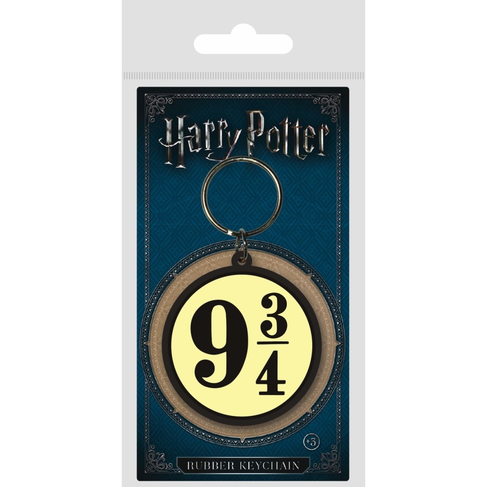 HARRY POTTER PLATFORM 9 3/4 RUBBER KEYCHAIN PORTACHIAVI IN GOMMA