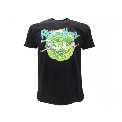 MAGLIA T SHIRT RICK AND MORTY PORTALE