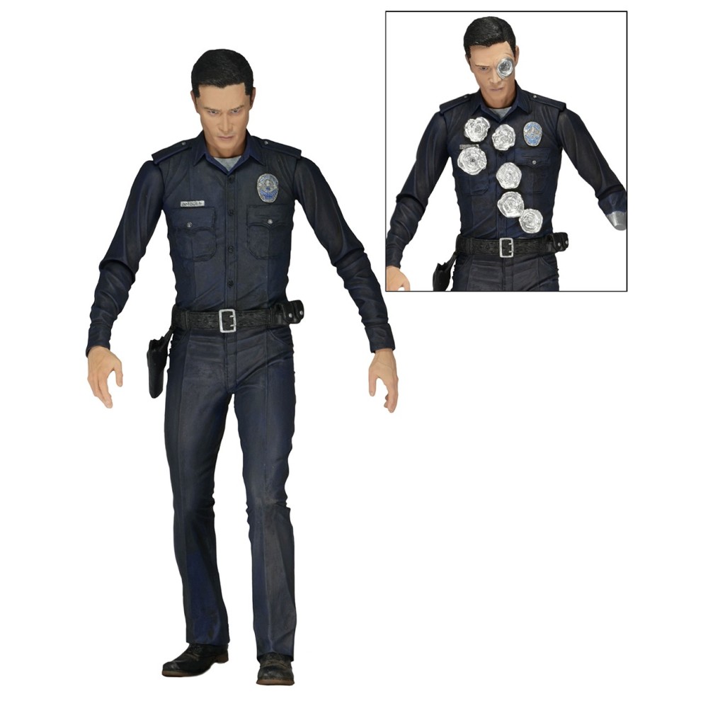 NECA TERMINATOR GENISYS T-1000 POLICE DISGUISE ACTION FIGURE
