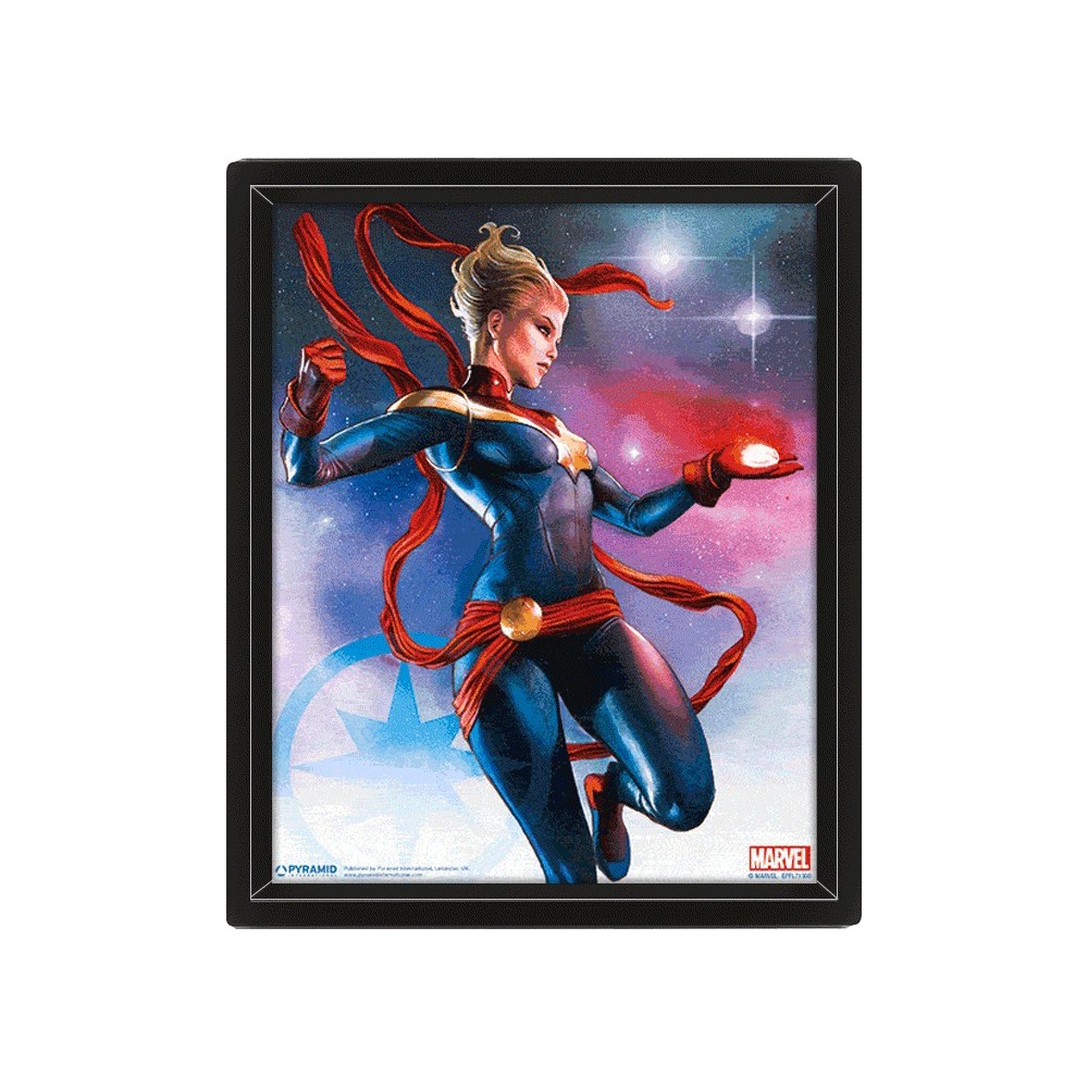 PYRAMID INTERNATIONAL CAPTAIN MARVEL LENTICULAR 3D POSTER 25X20CM