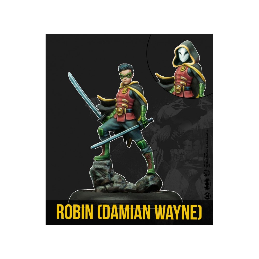 BATMAN MINIATURE GAME - ROBIN AND GOLIATH MINI RESIN STATUE FIGURE KNIGHT MODELS