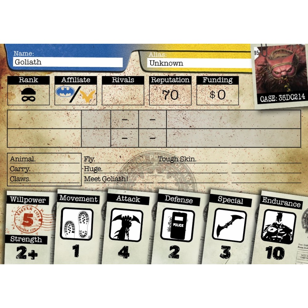 BATMAN MINIATURE GAME - ROBIN AND GOLIATH MINI RESIN STATUE FIGURE KNIGHT MODELS